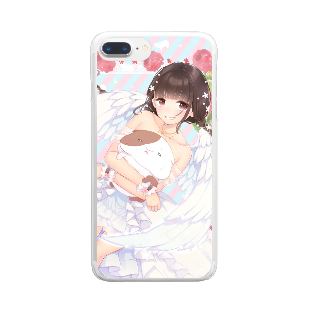 シロクマ帝国グッズ支店の天使な綾香さん Clear Smartphone Case