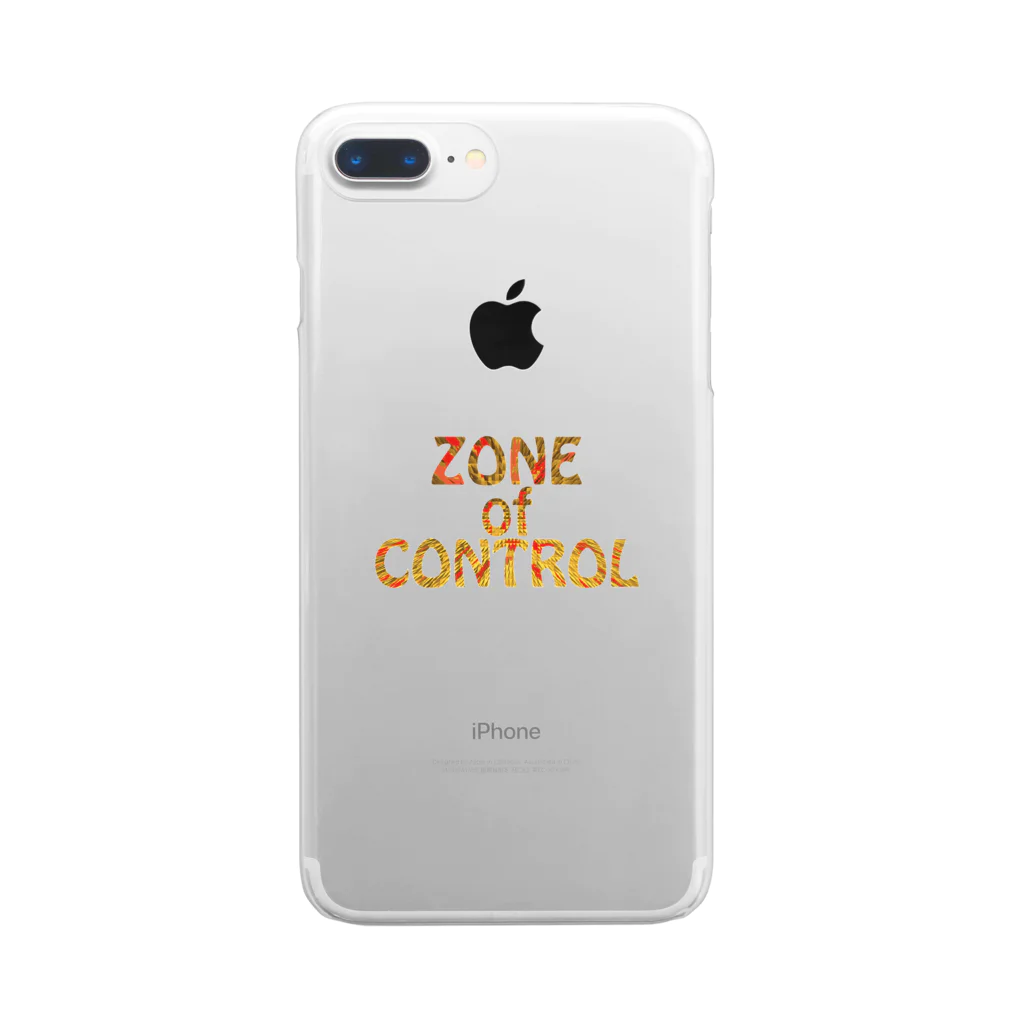 BE UPWARDのZONE OF CONTROL クリアスマホケース