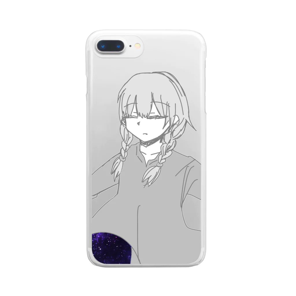 希緒@鬱休養中の少女の中 Clear Smartphone Case