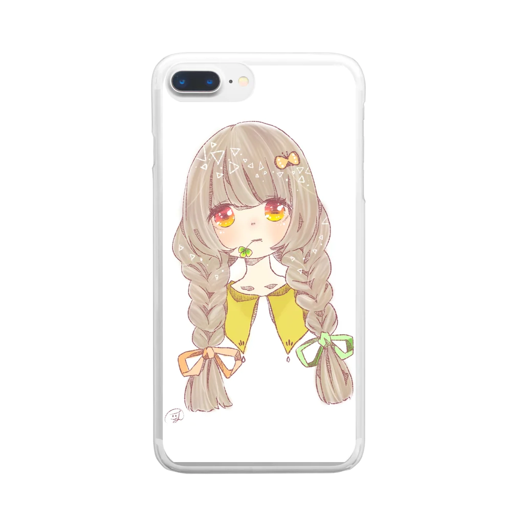 くらげの水槽のちょうちょ Clear Smartphone Case