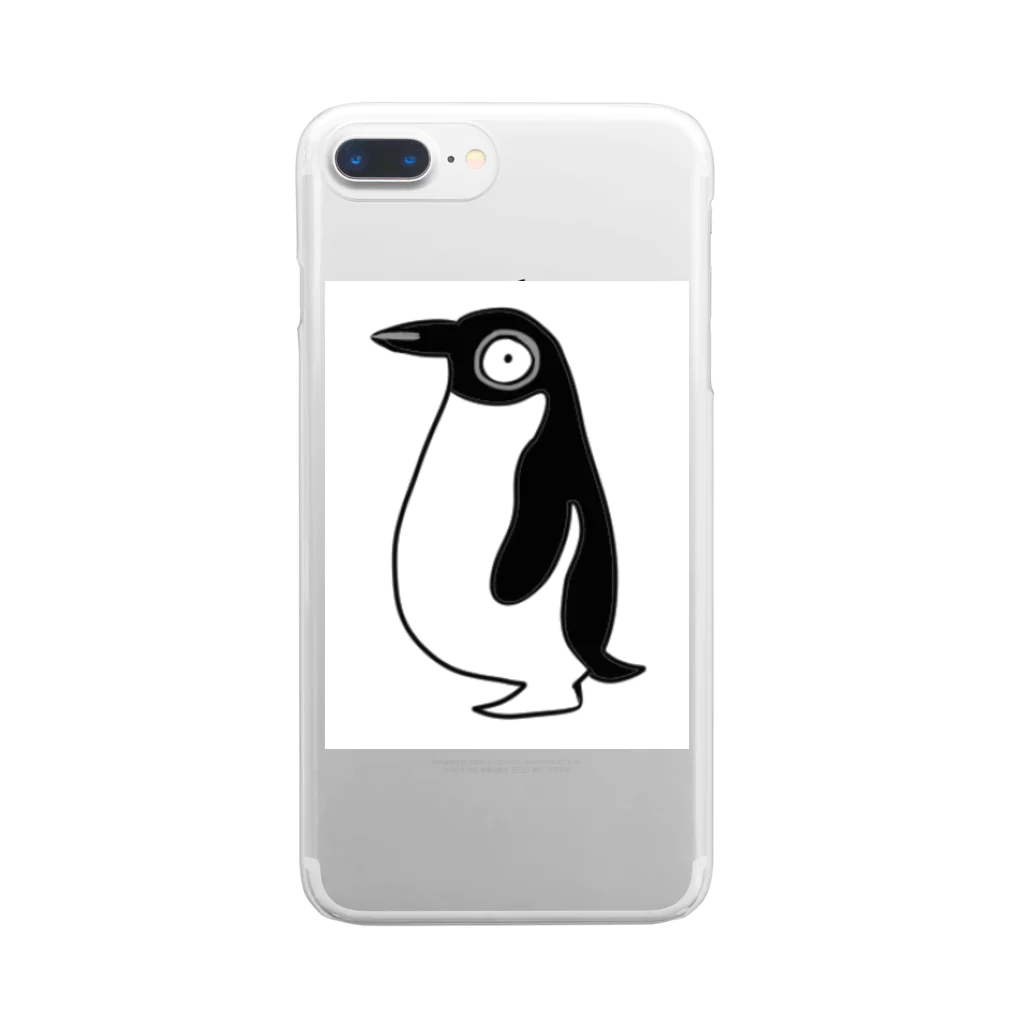 ひねくれ堂のペンギン Clear Smartphone Case