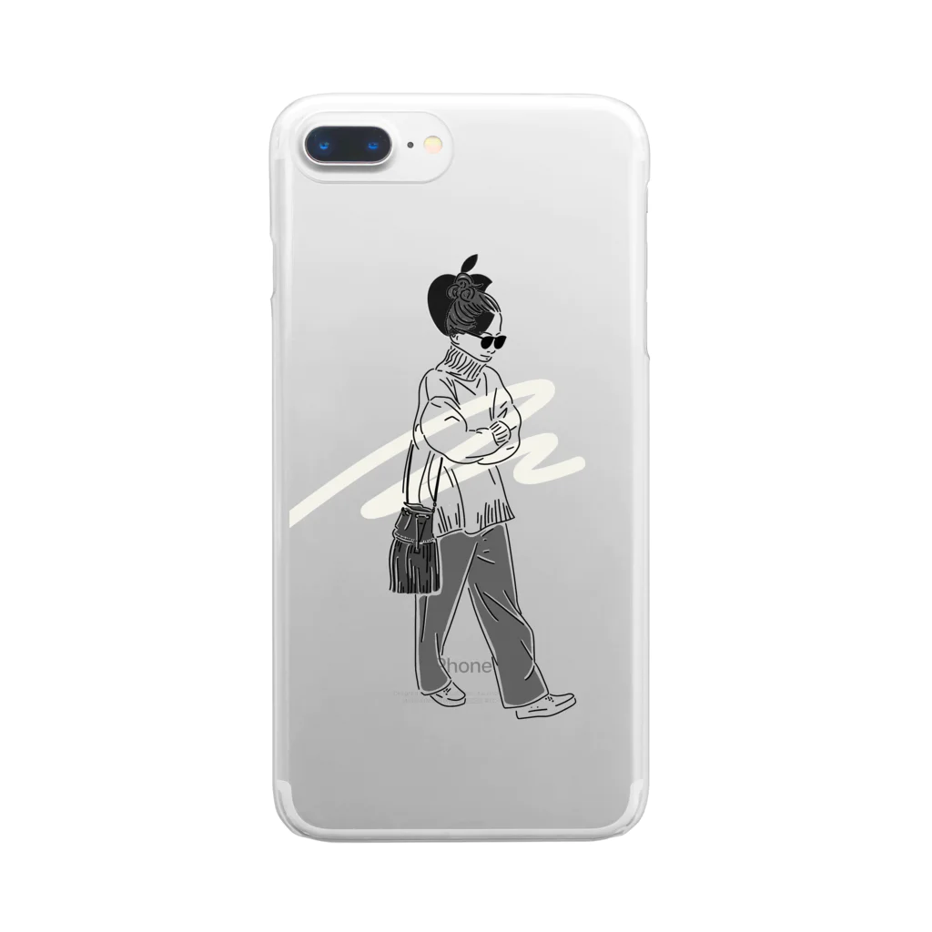 ycheese_officialの今日はどこへ行こう Clear Smartphone Case