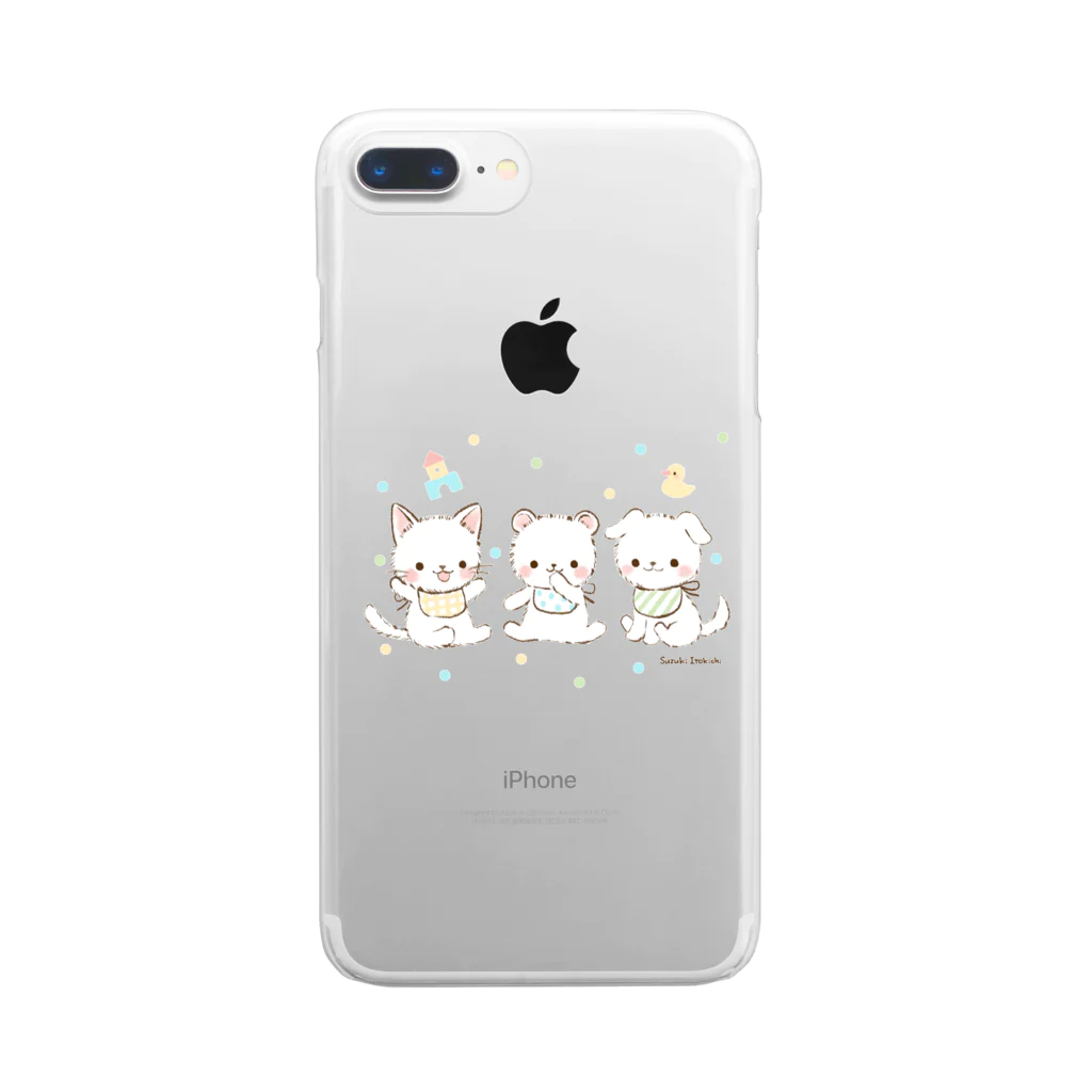 すずきいときちのべびべびあにまる Clear Smartphone Case