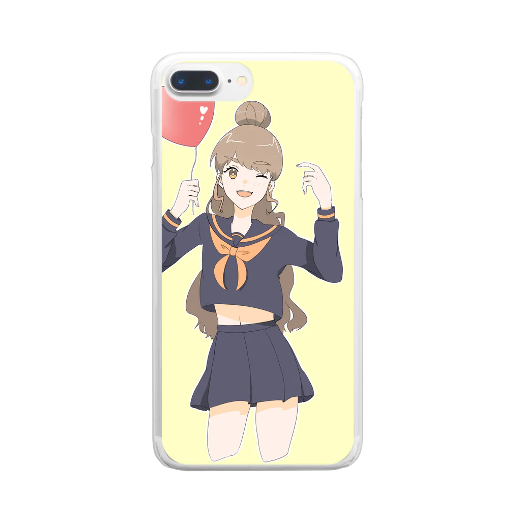 luna_nekomiのJKの日常 Clear Smartphone Case