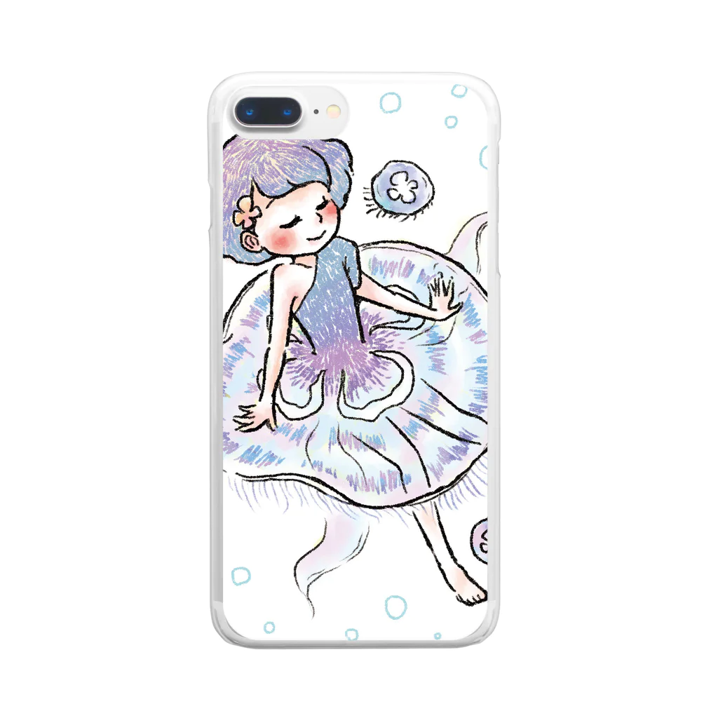 さとう七味のミズクラゲ Clear Smartphone Case