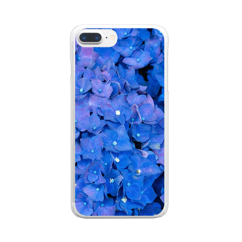 2641の紫陽花 Clear Smartphone Case