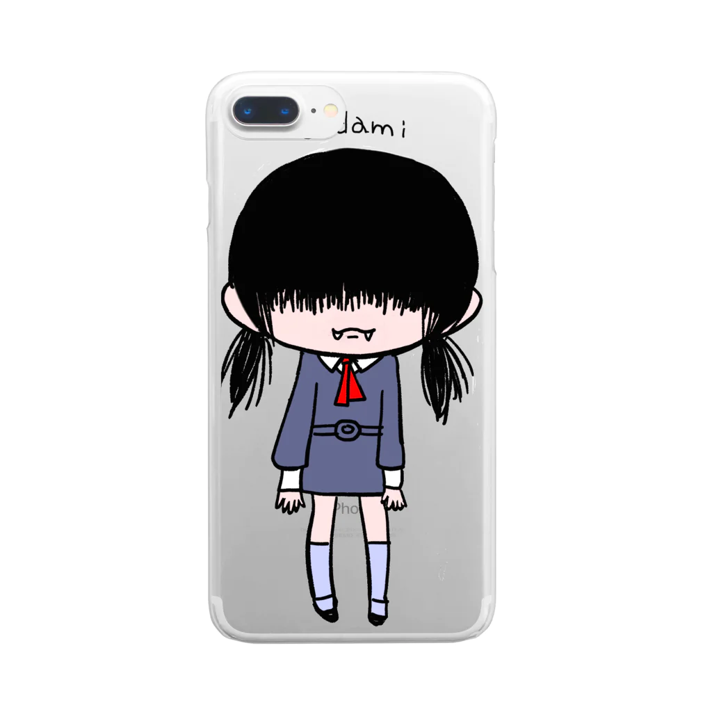 kaeruco(* 皿 *)の貞美ちゃん Clear Smartphone Case