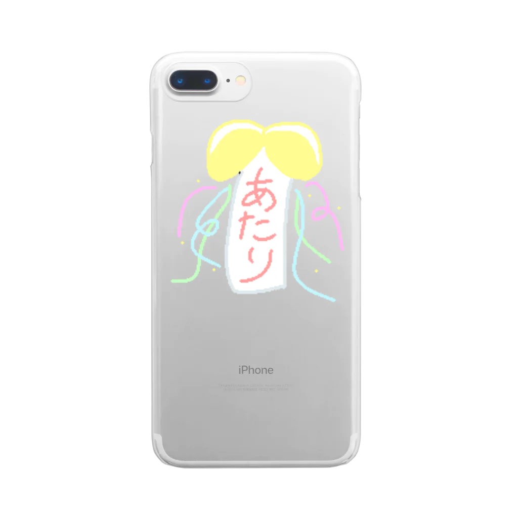 pon shopのponあたりくす玉 Clear Smartphone Case