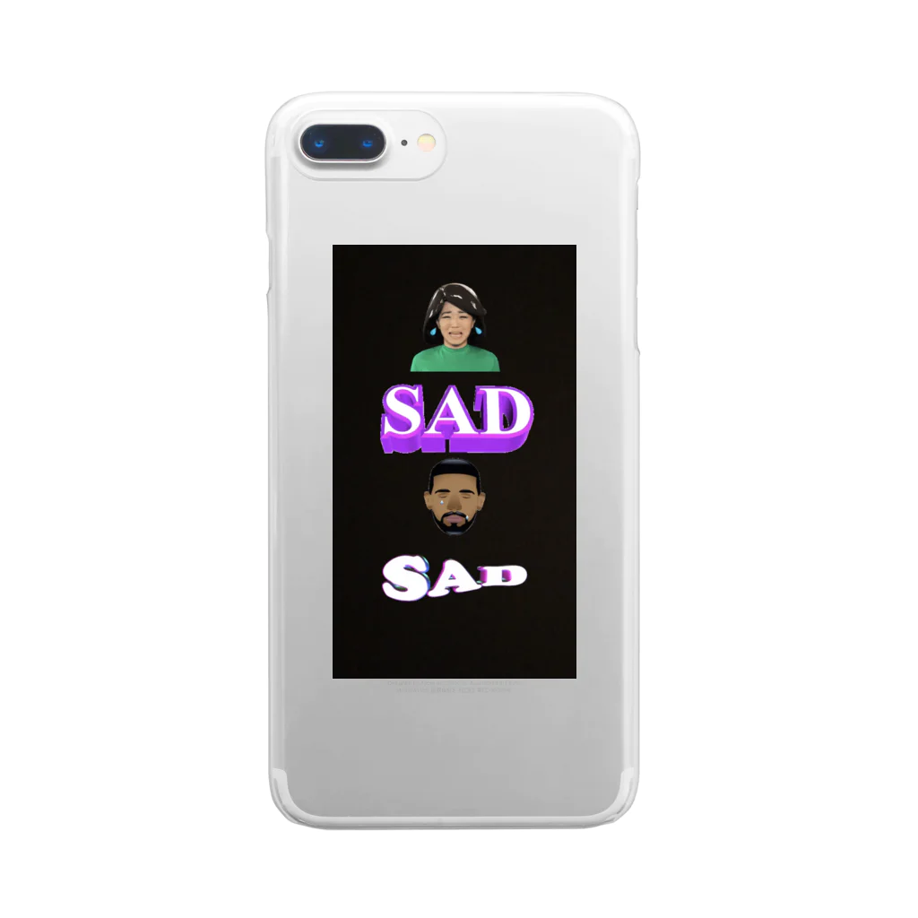 nonewfriendsのI’m sad now Clear Smartphone Case