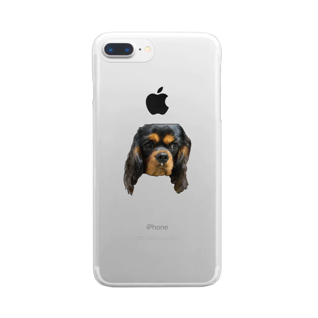 ろらのキャバリアショップの鼻水垂れ犬 Clear Smartphone Case