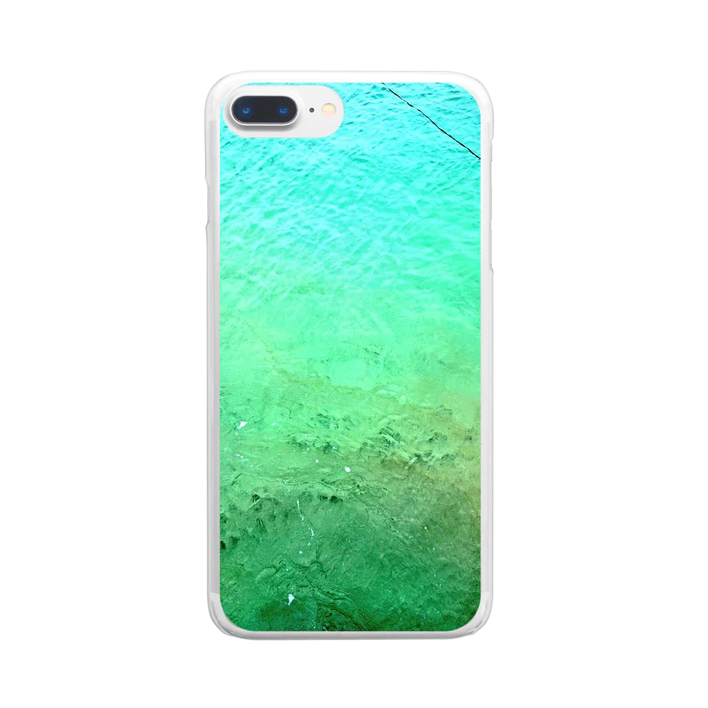 古春一生(Koharu Issey)のメロンソーダの海。 Clear Smartphone Case