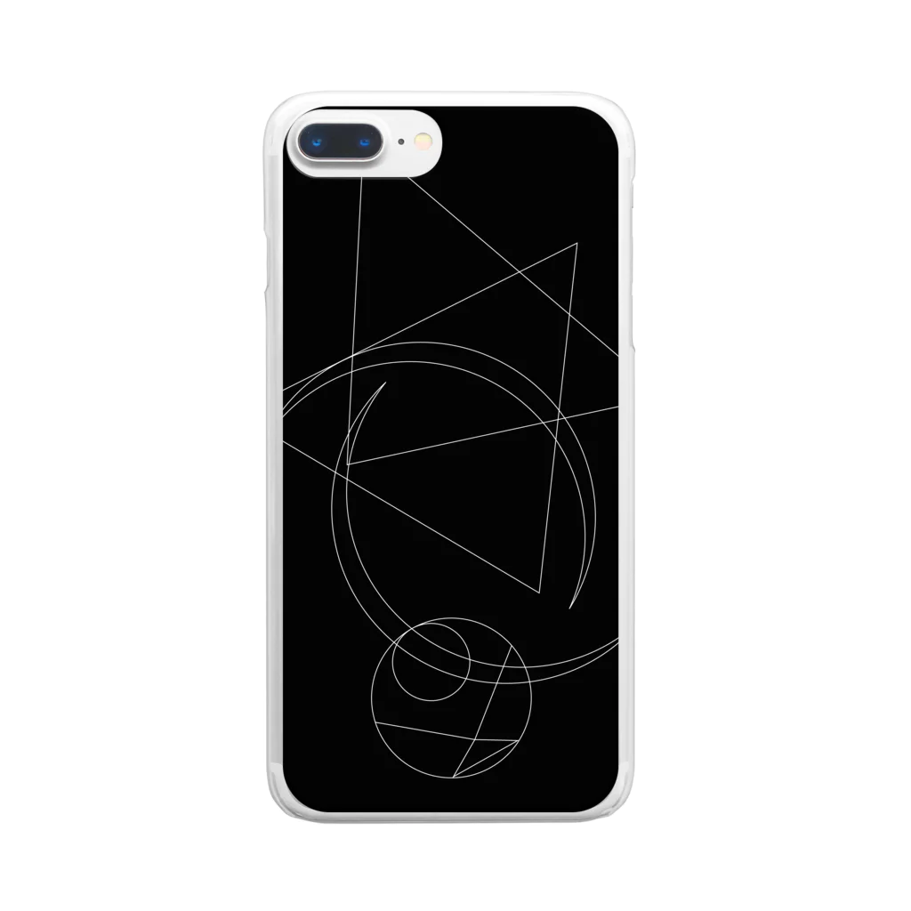 enigma?の#001 解脱 -白- Clear Smartphone Case