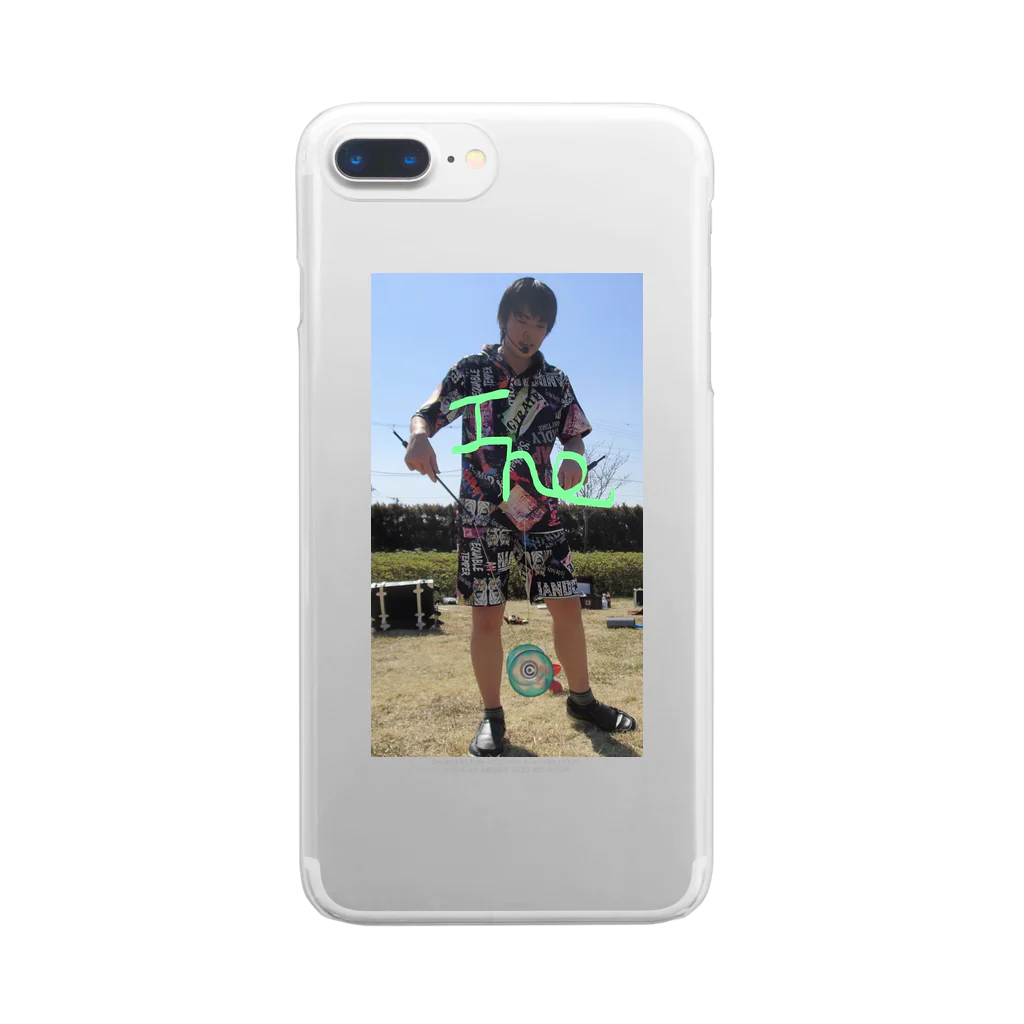 大道芸人Ino（いの）の大道芸人Ino　パフォーマンス写真　ディアボロver. Clear Smartphone Case