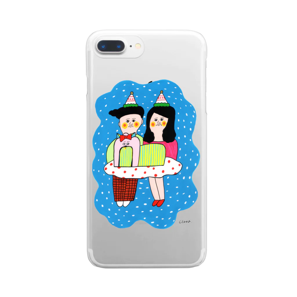 Claraのおみせの家族写真 Clear Smartphone Case