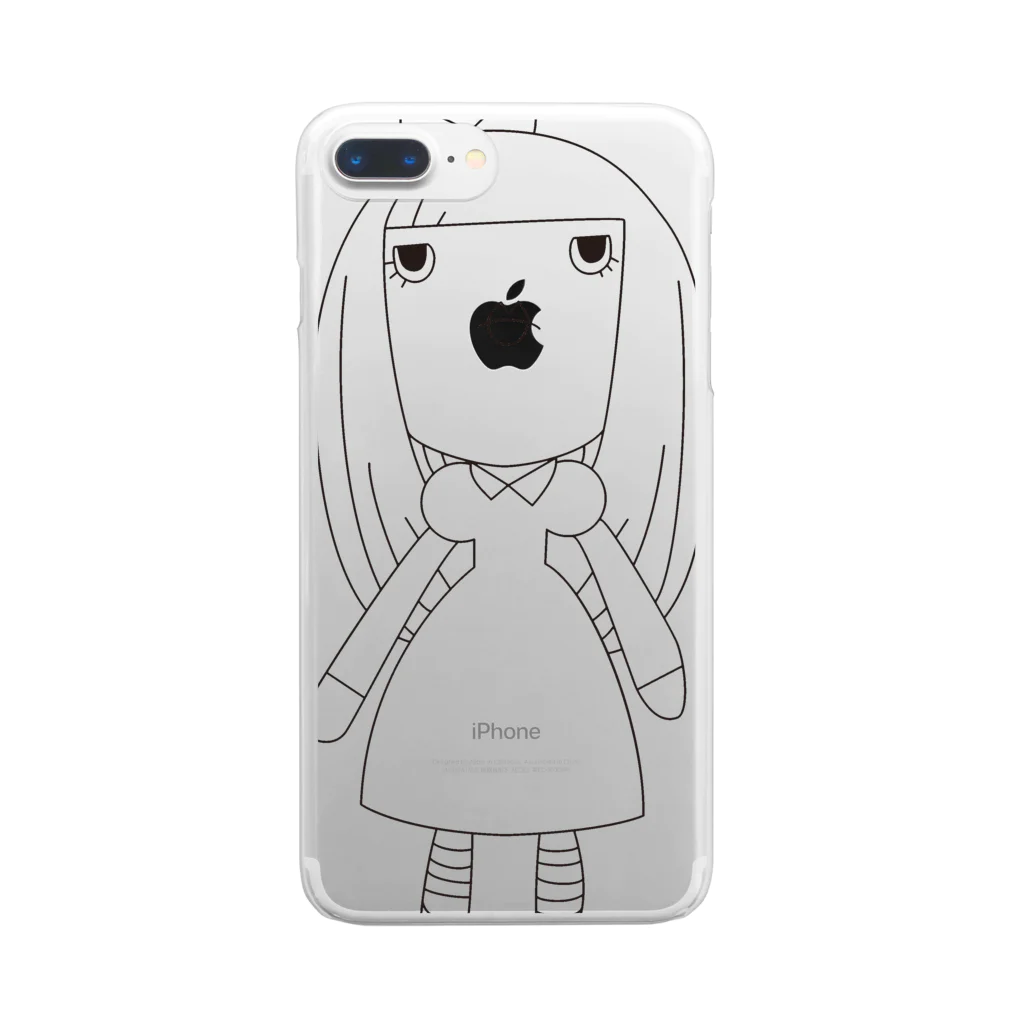 コルメキッサ☆コルメさんの線画のコルメさん Clear Smartphone Case