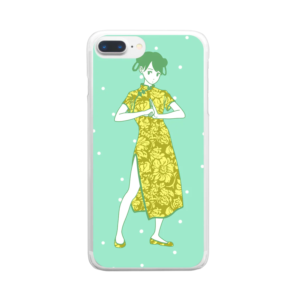 なかののカンフーガール Clear Smartphone Case