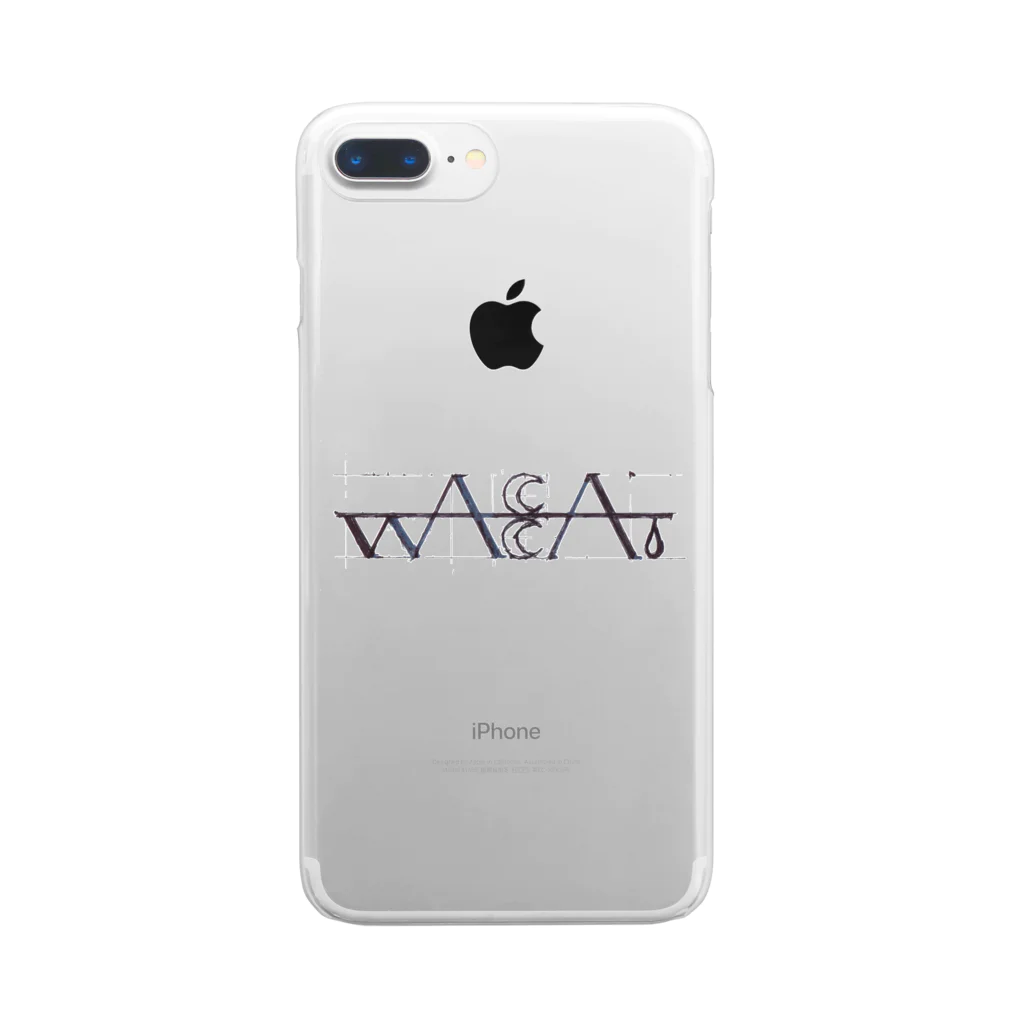 wacca.公式グッズショップのwacca.ロゴ入りスマホケース クリアスマホケース