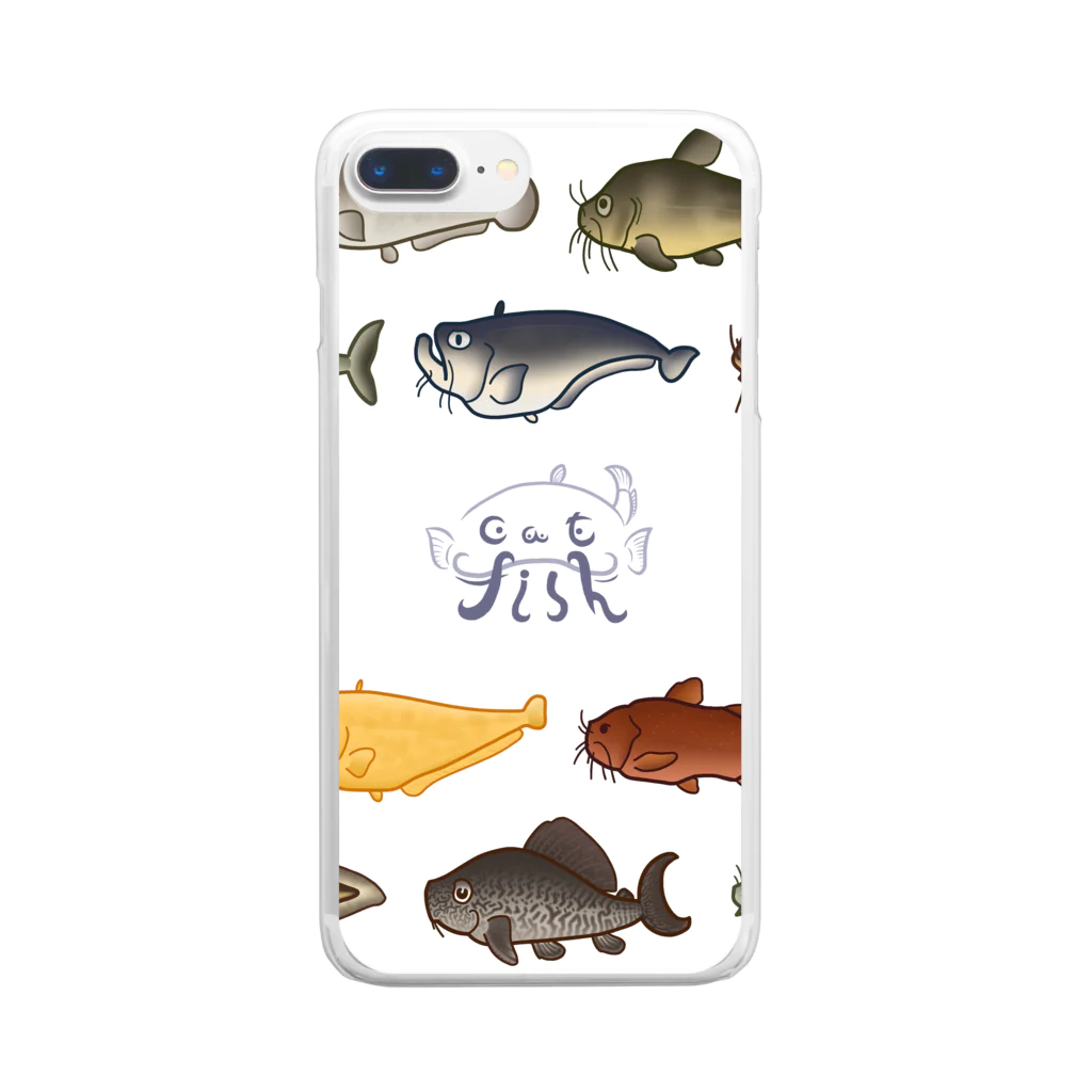 あまごやのJapaneseCatfish Clear Smartphone Case