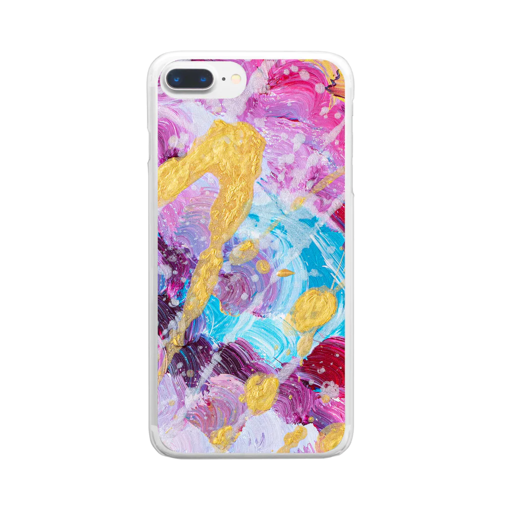 Tomoko Matsuoka/LiveARTのAurora スマホケース Clear Smartphone Case