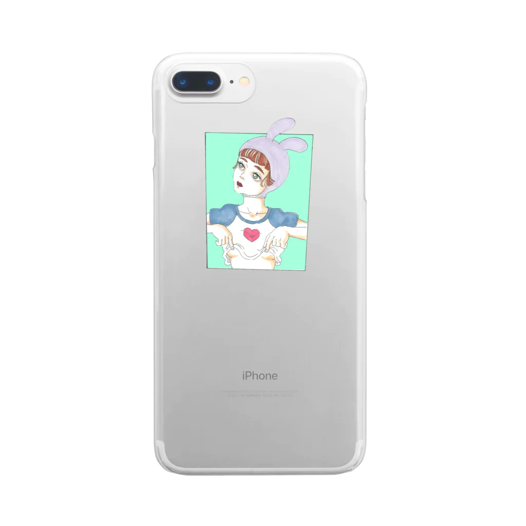 中華街の半乳(はんちち) Clear Smartphone Case