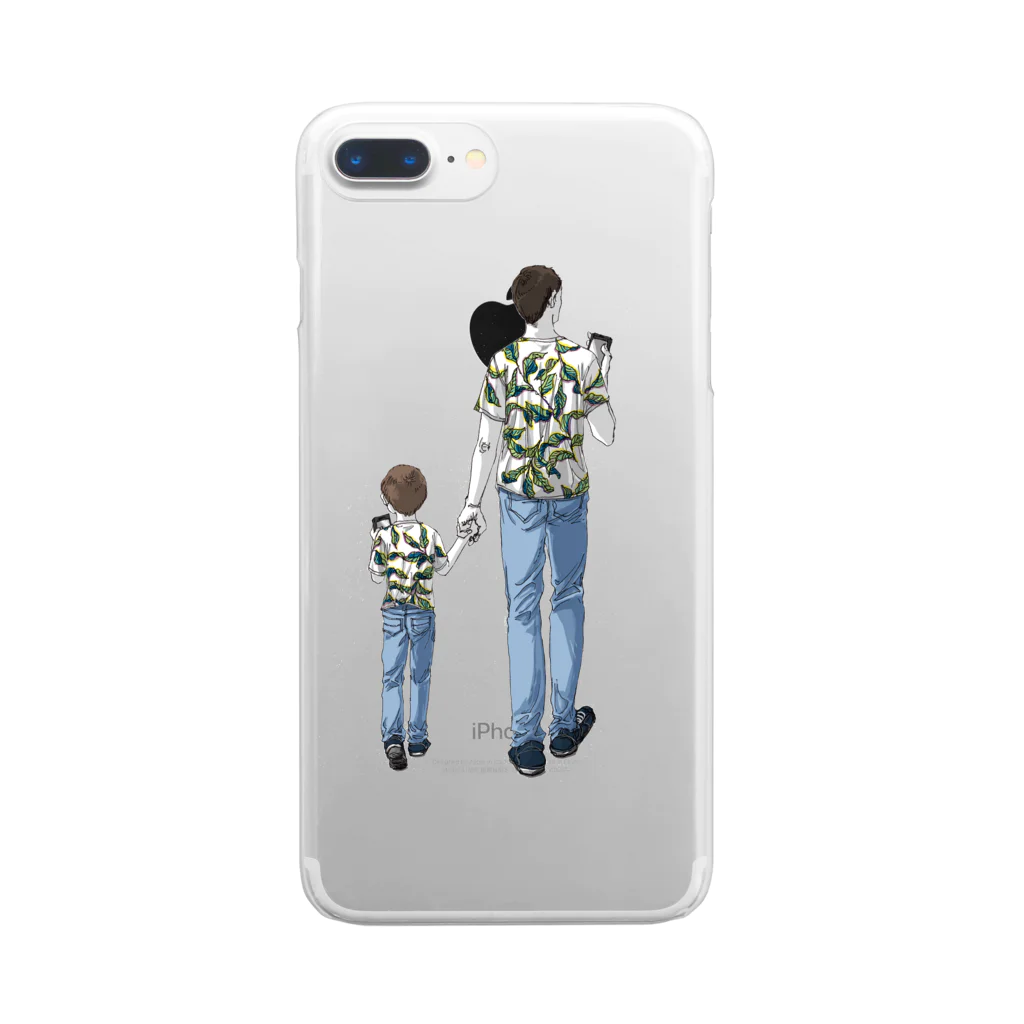 SoNo-designsの似たもの親子 Clear Smartphone Case