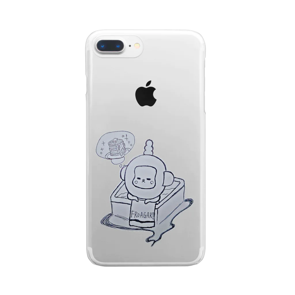 KIKITEKI_LABORATORYの入浴中 ふろあがりちゃん Clear Smartphone Case