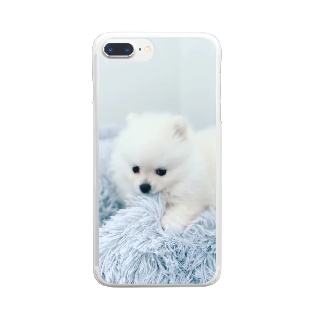 erimsの赤ちゃんポメラニアン Clear Smartphone Case