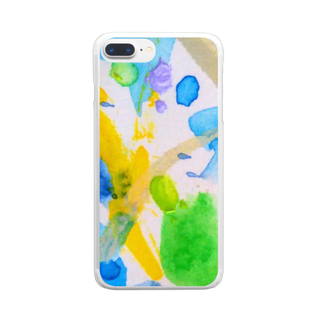 orangecrayonの雨上がり Clear Smartphone Case