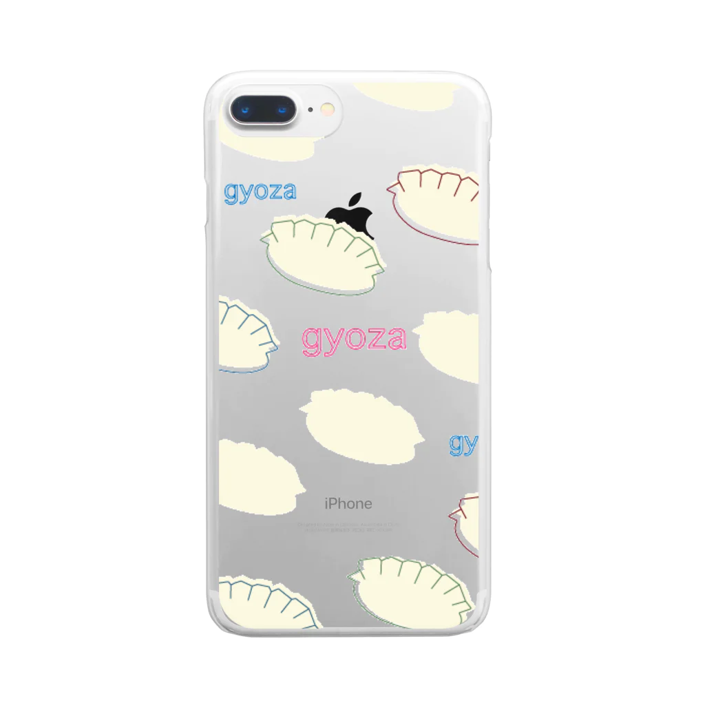 Papillon.のgyoza 透明 Clear Smartphone Case