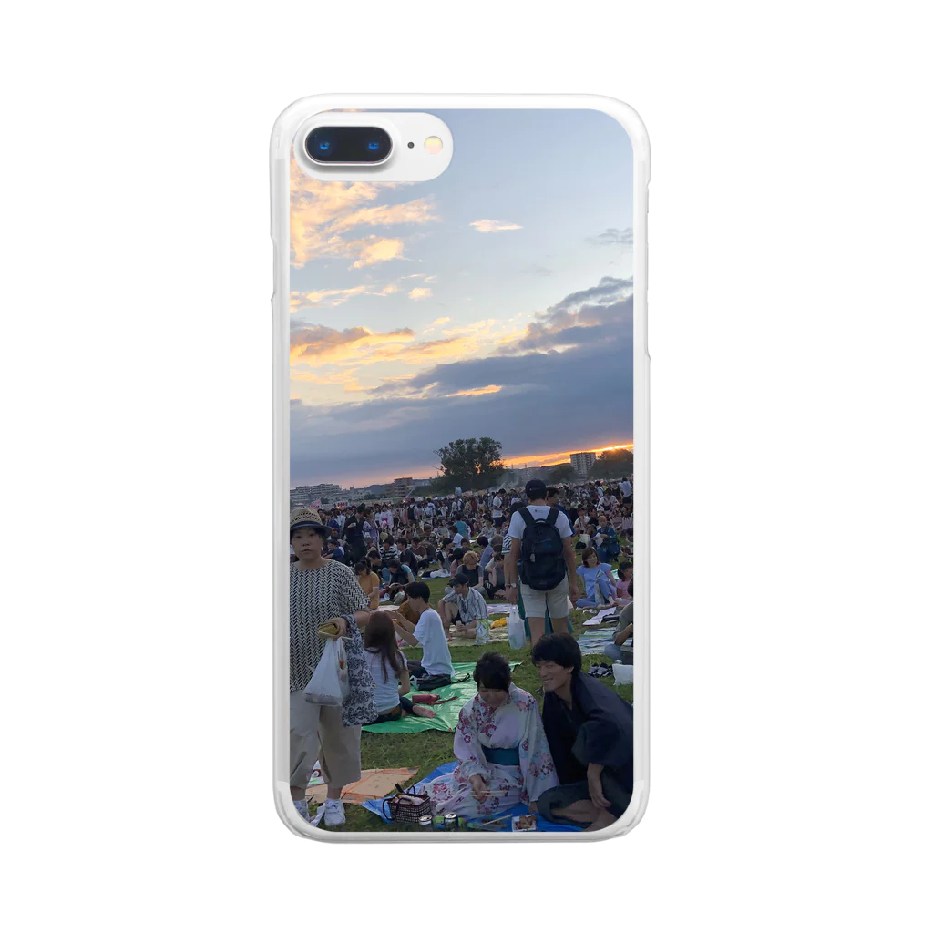 DJ_Yamoriの夏の夕暮れ Clear Smartphone Case