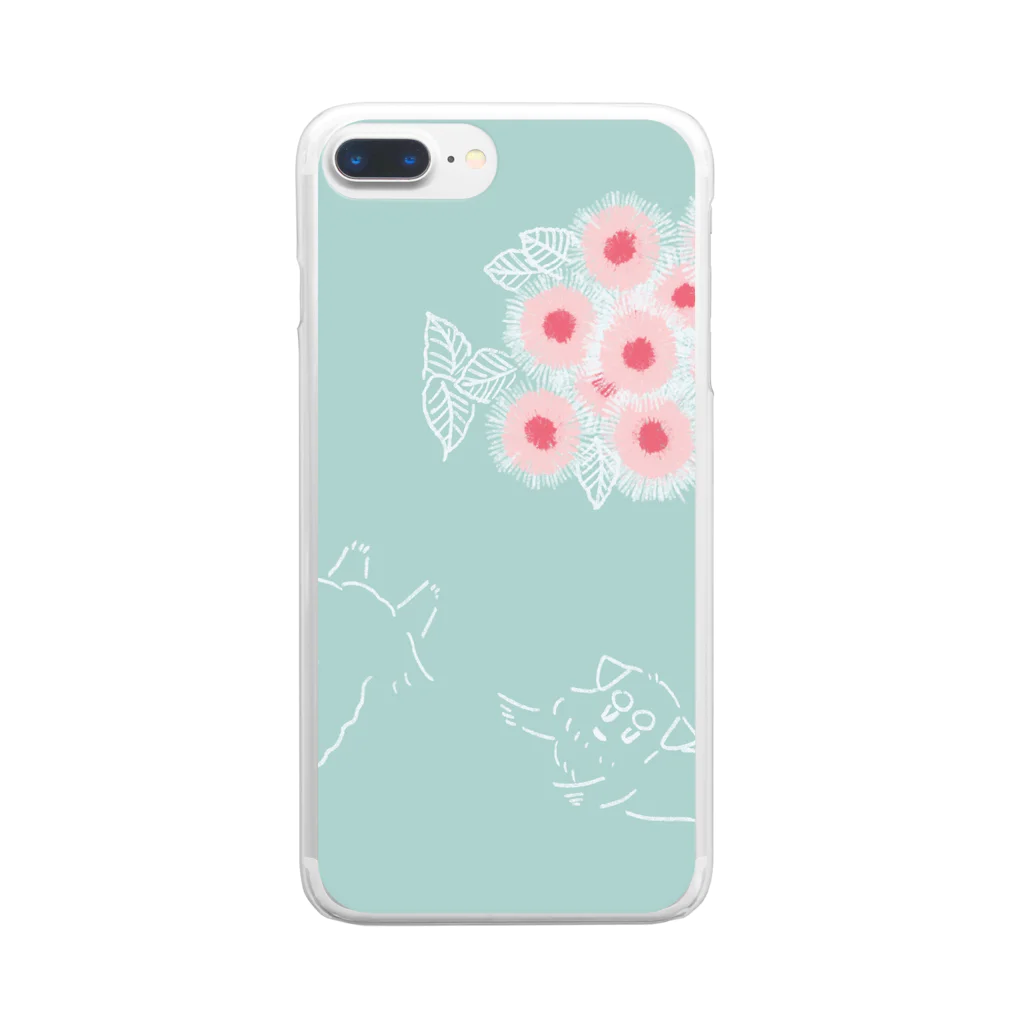 ととめめ/ totomemeのととめめ明日のお花：5月10日 Clear Smartphone Case