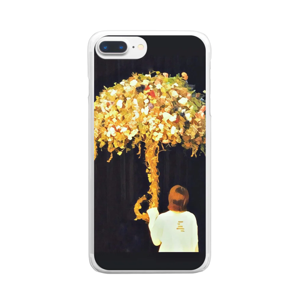 noise180の花の傘 Clear Smartphone Case
