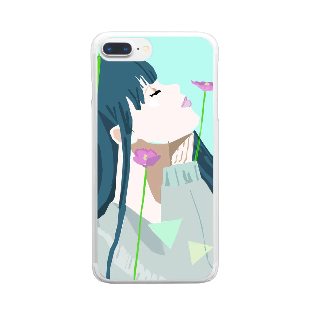 °+nono+°のポピーにつつまれたなら Clear Smartphone Case