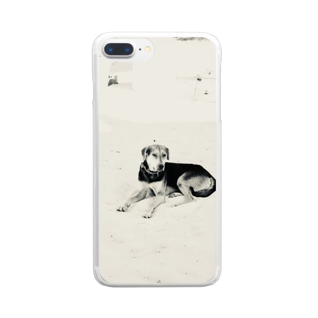 yutoyouのCool Beach DOG Clear Smartphone Case