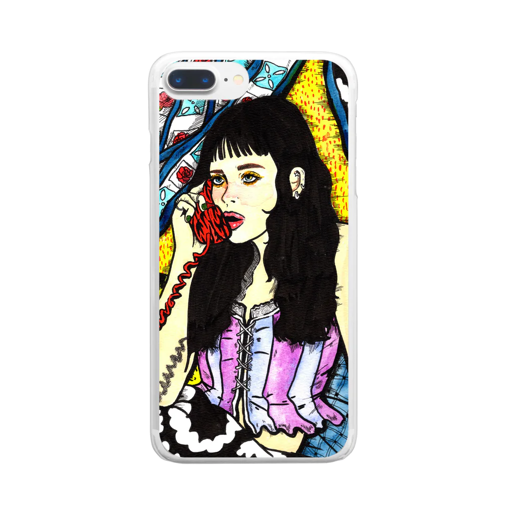 Moemi AraiのSTAYHOME GIRL Clear Smartphone Case