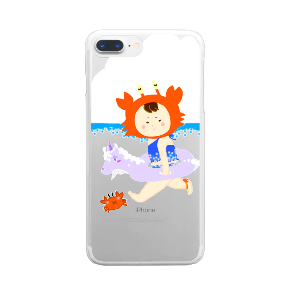 あやさんのリトルアヤカ（海） Clear Smartphone Case