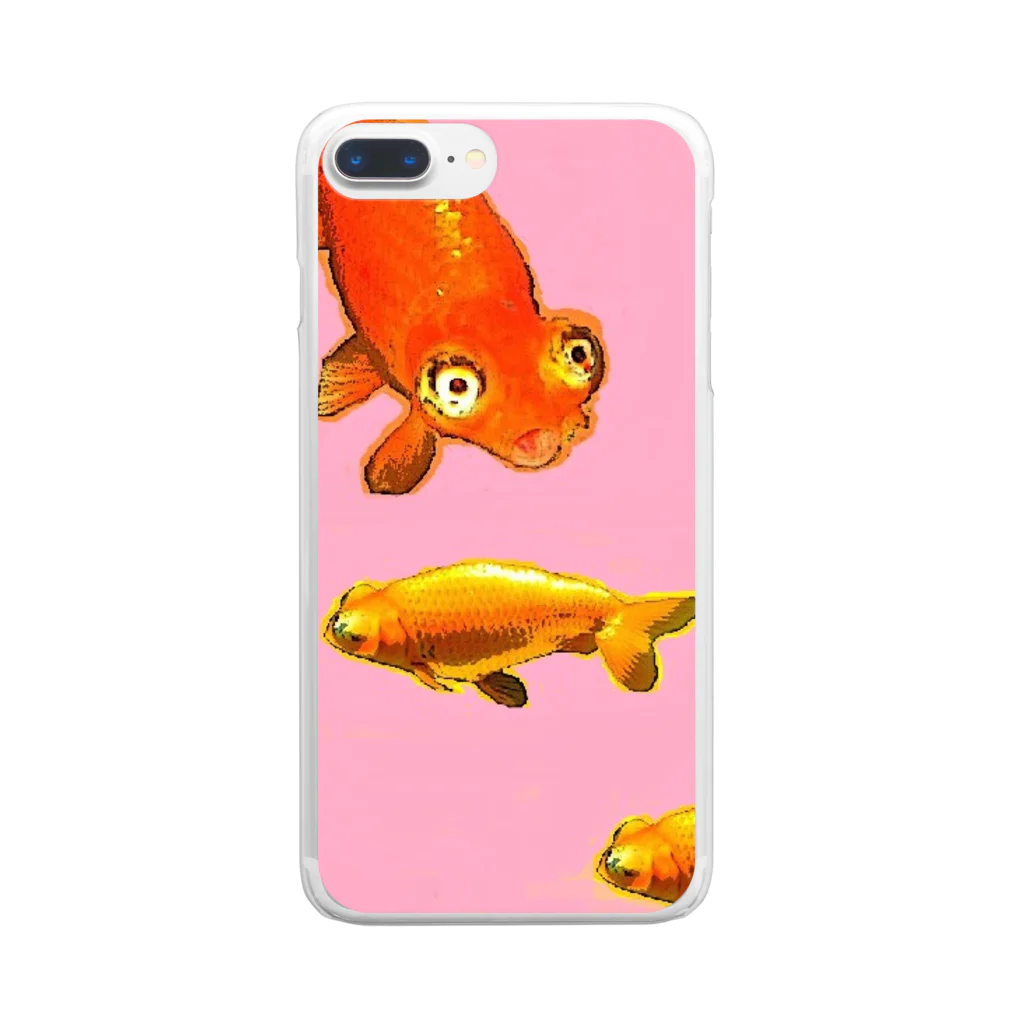 pinkyの金魚 Clear Smartphone Case