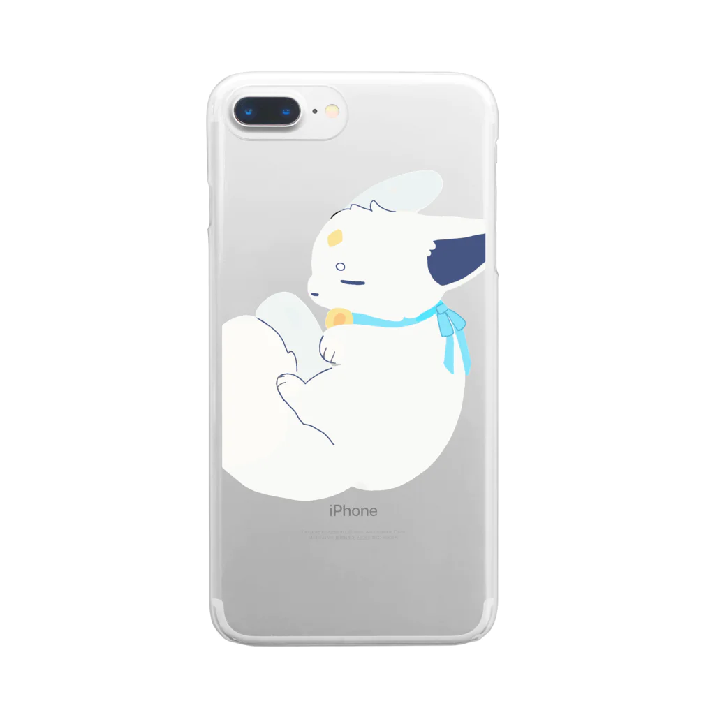 とろろのむさぴ Clear Smartphone Case