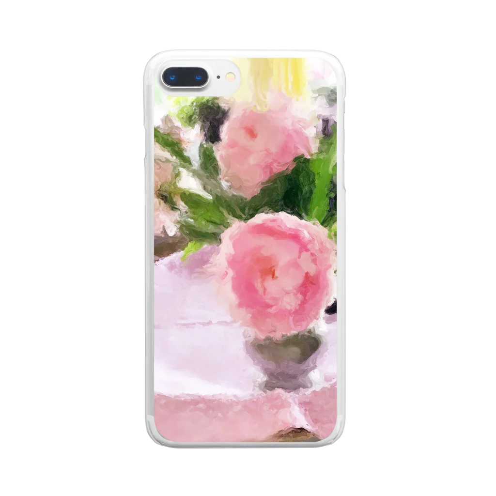 花ごよみのスイスの花 Clear Smartphone Case