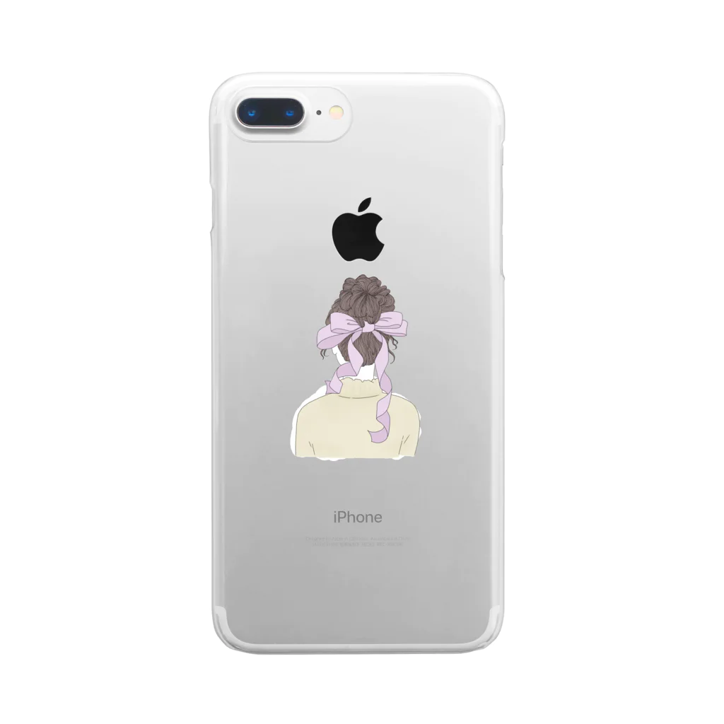 chia chia のChia girl Clear Smartphone Case