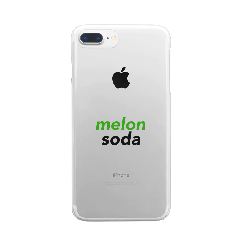 kobayashikunのmelon soda クリアスマホケース