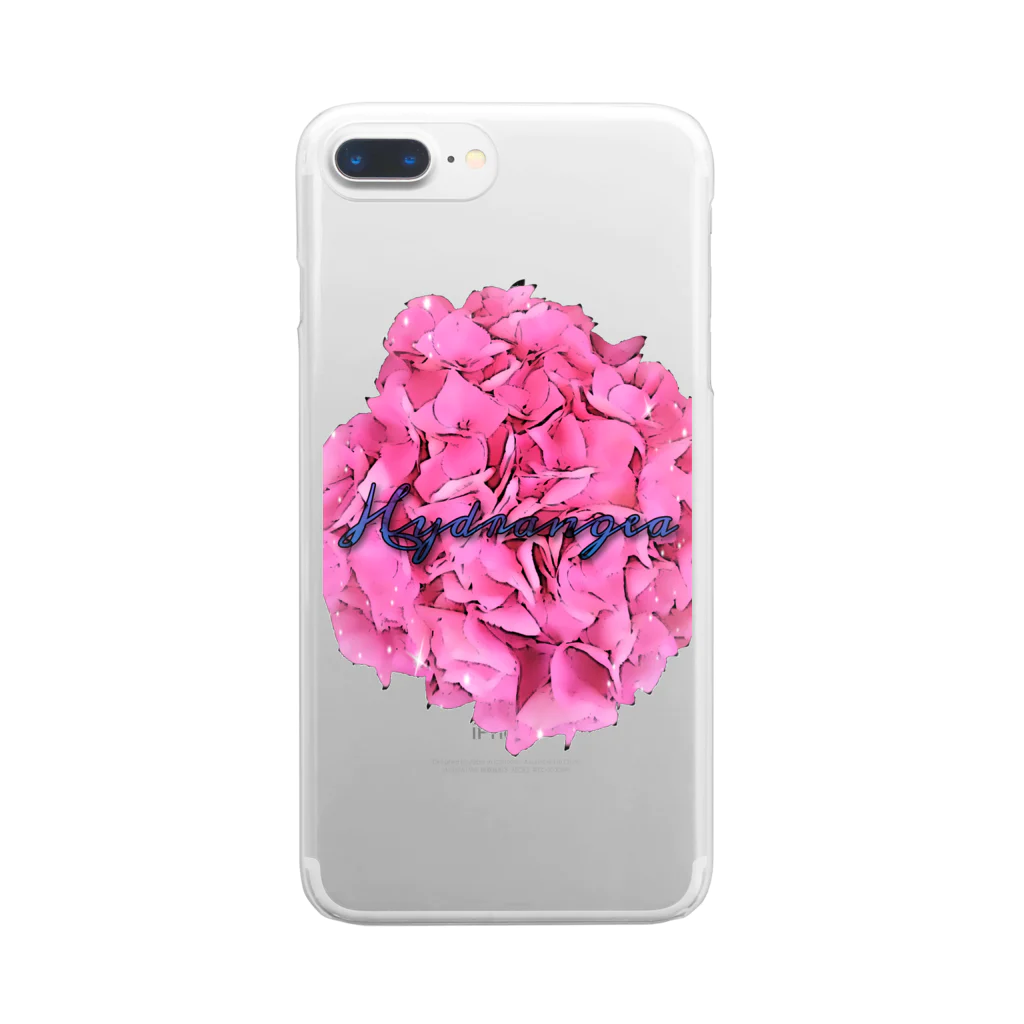 Luna Dream Projectの紫陽花 ～ hydrangea ～ Clear Smartphone Case