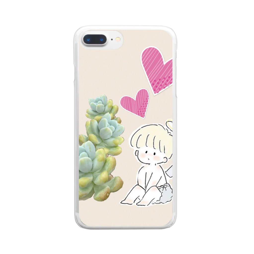 S.mai◡̈♥︎の天使の雫ちゃん Clear Smartphone Case