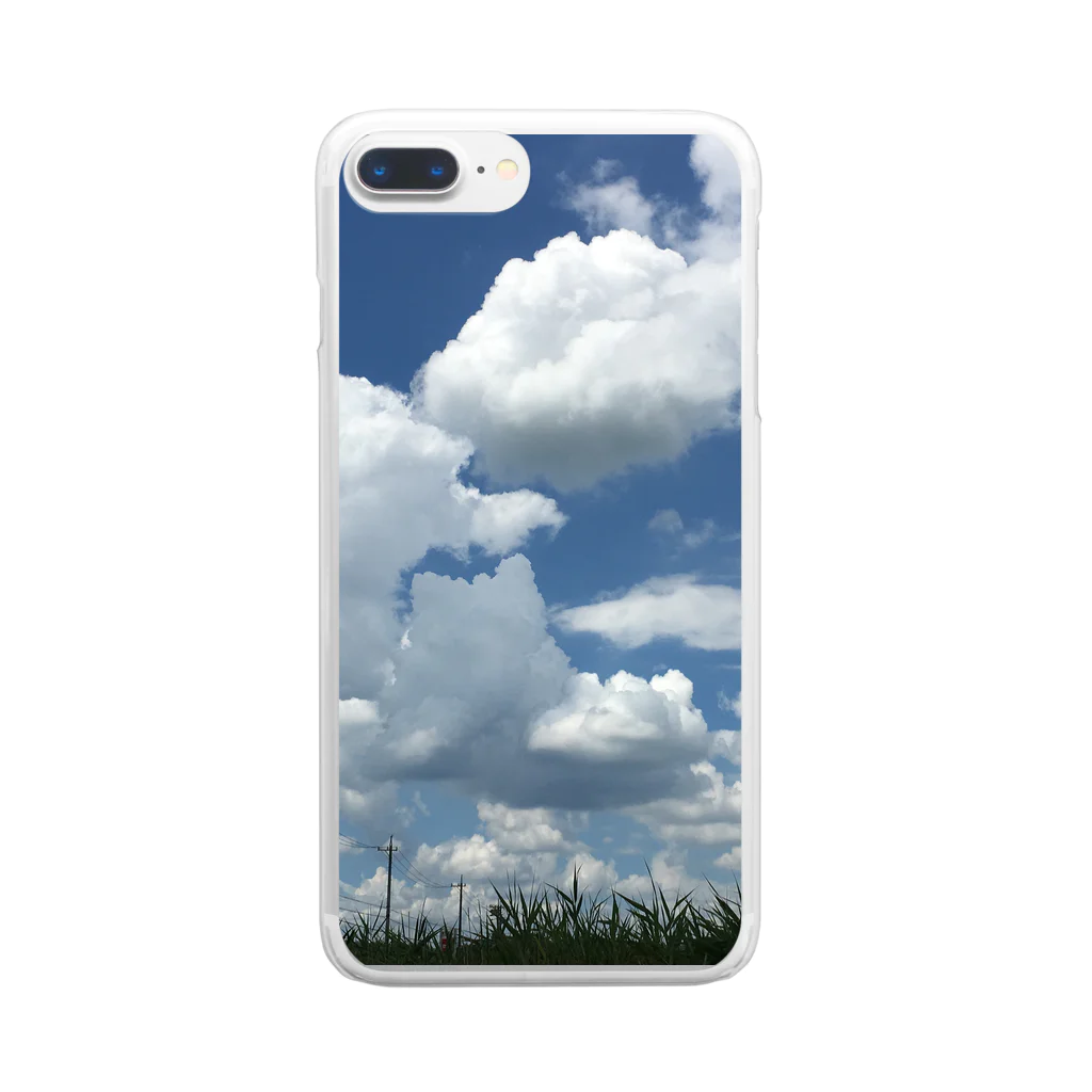 ⛅みずがみの夏空 Clear Smartphone Case