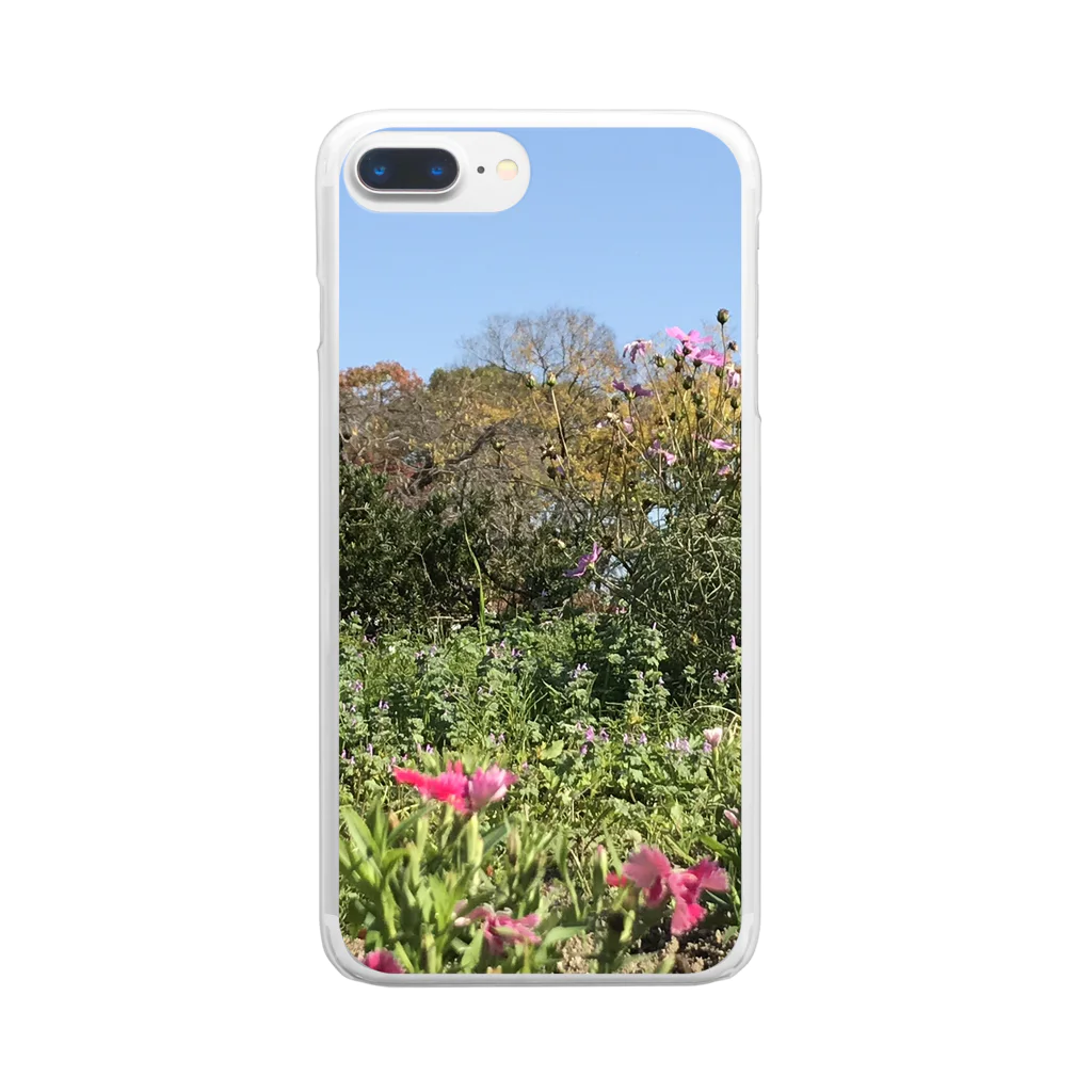 smile..angelの花と空 Clear Smartphone Case