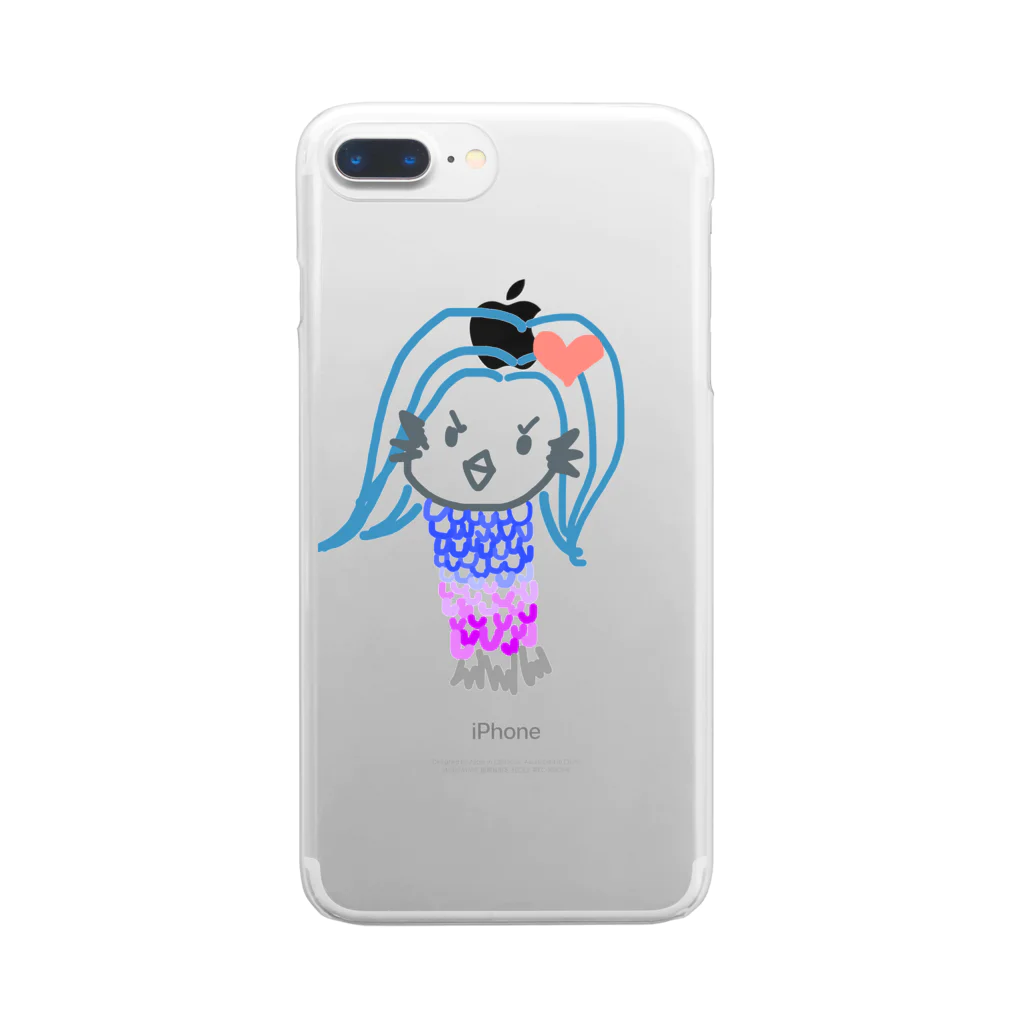 ちえのアマビエちゃん疫病退散 Clear Smartphone Case