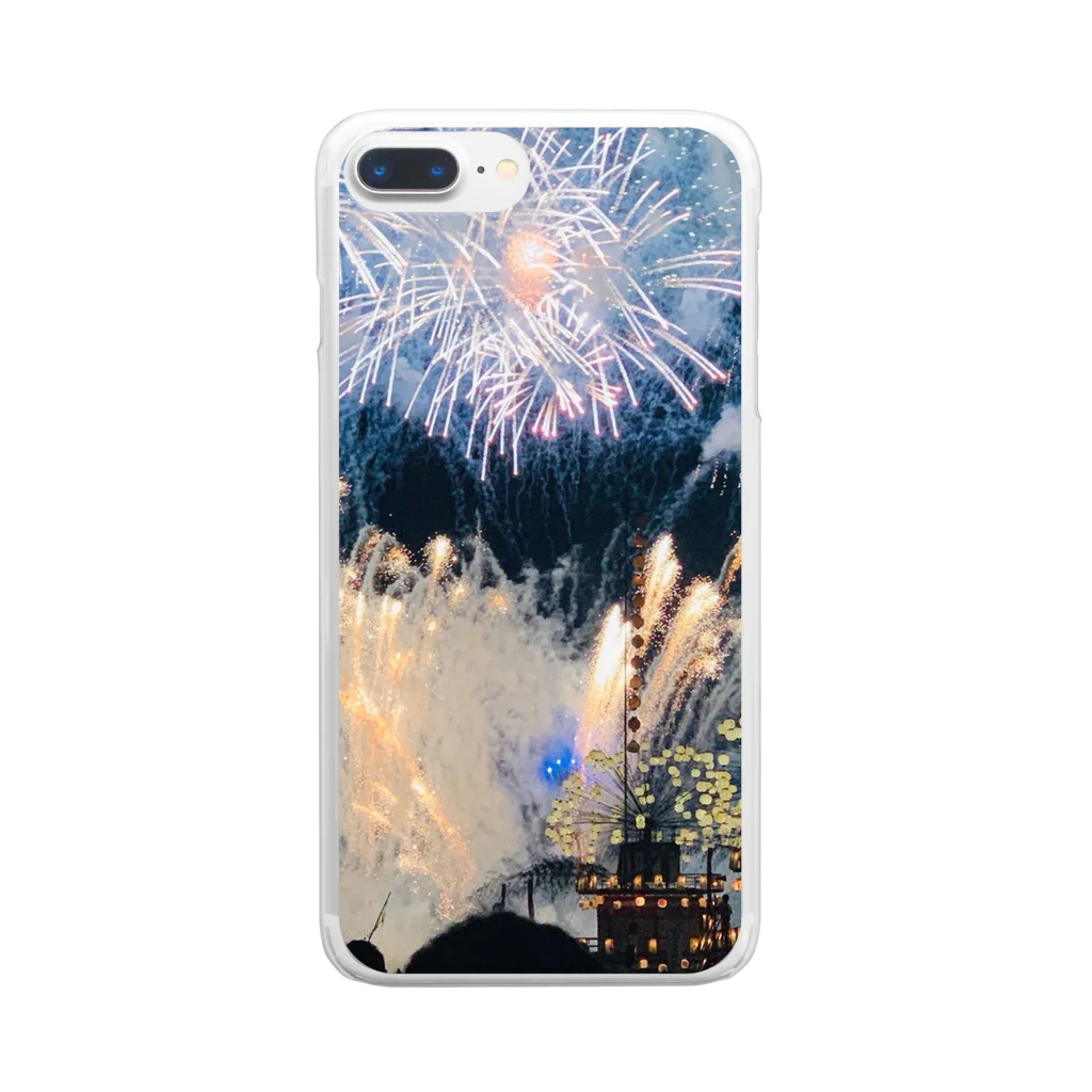 mkshopの花火 Clear Smartphone Case