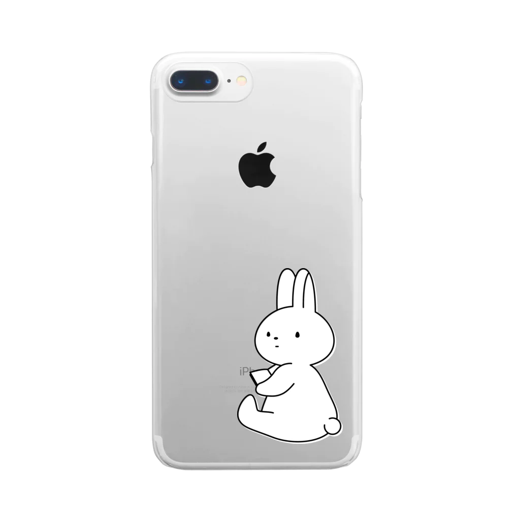 wassaのみかえりうさぎ Clear Smartphone Case