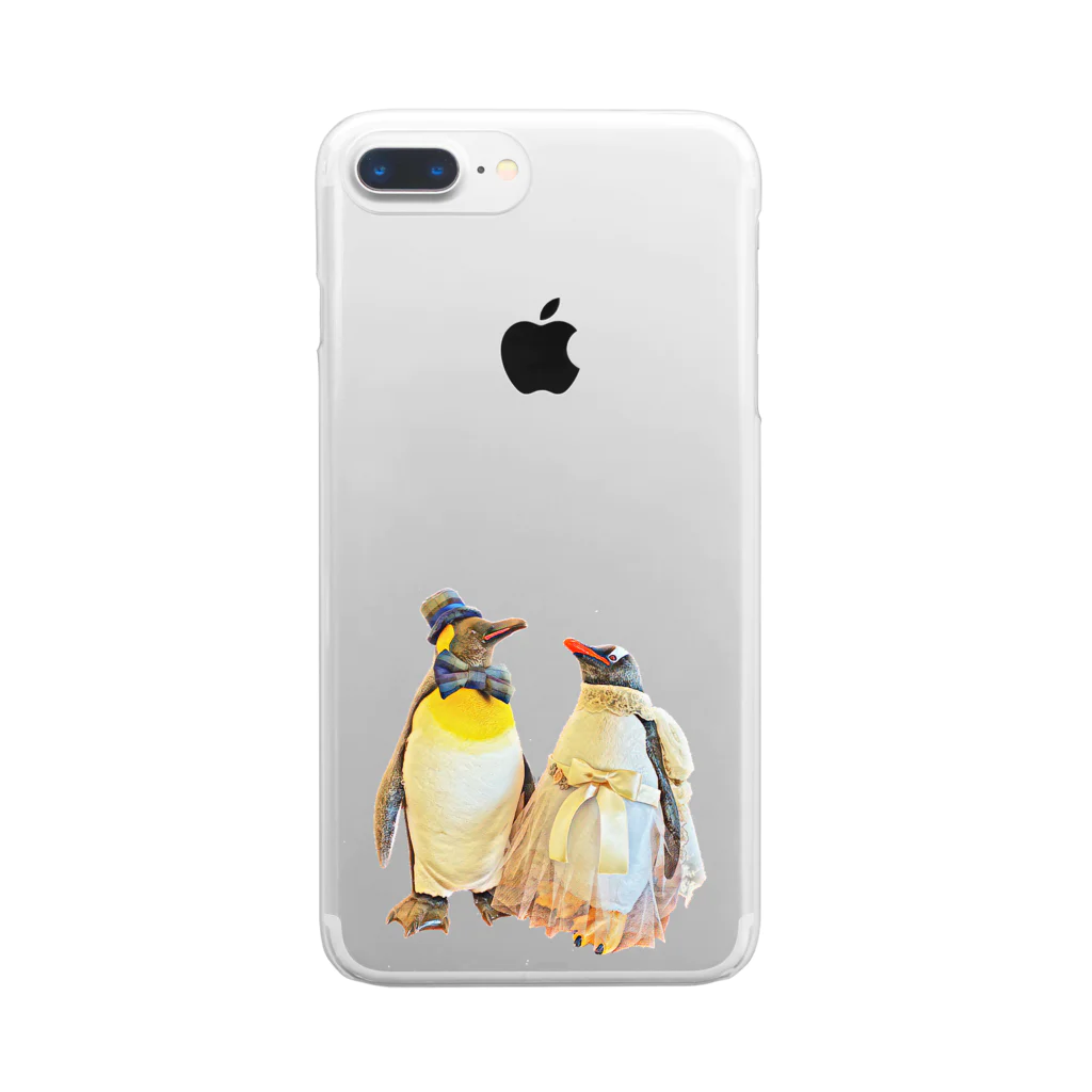 minoriとぺんぎんたちの紳士とレディなペンギン Clear Smartphone Case