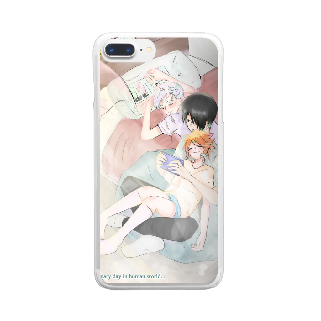 いもけんぴのイラストショップのフルスコア Clear Smartphone Case